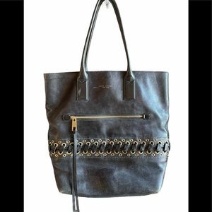 Marc Jacobs The Laces Cargo Black Leather Tote